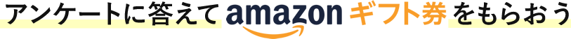 【キャンペーンは終了しました】アンケートに答えてamazonギフト券をもらおう
