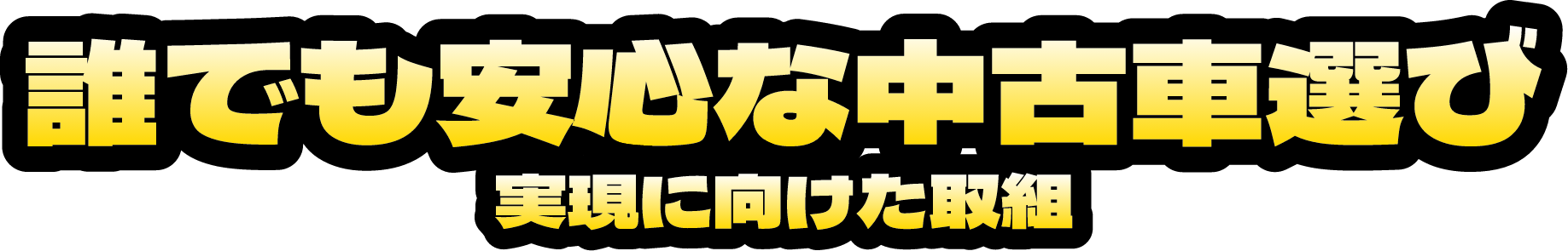 誰でも安心な中古車選び 実現に向けた取組