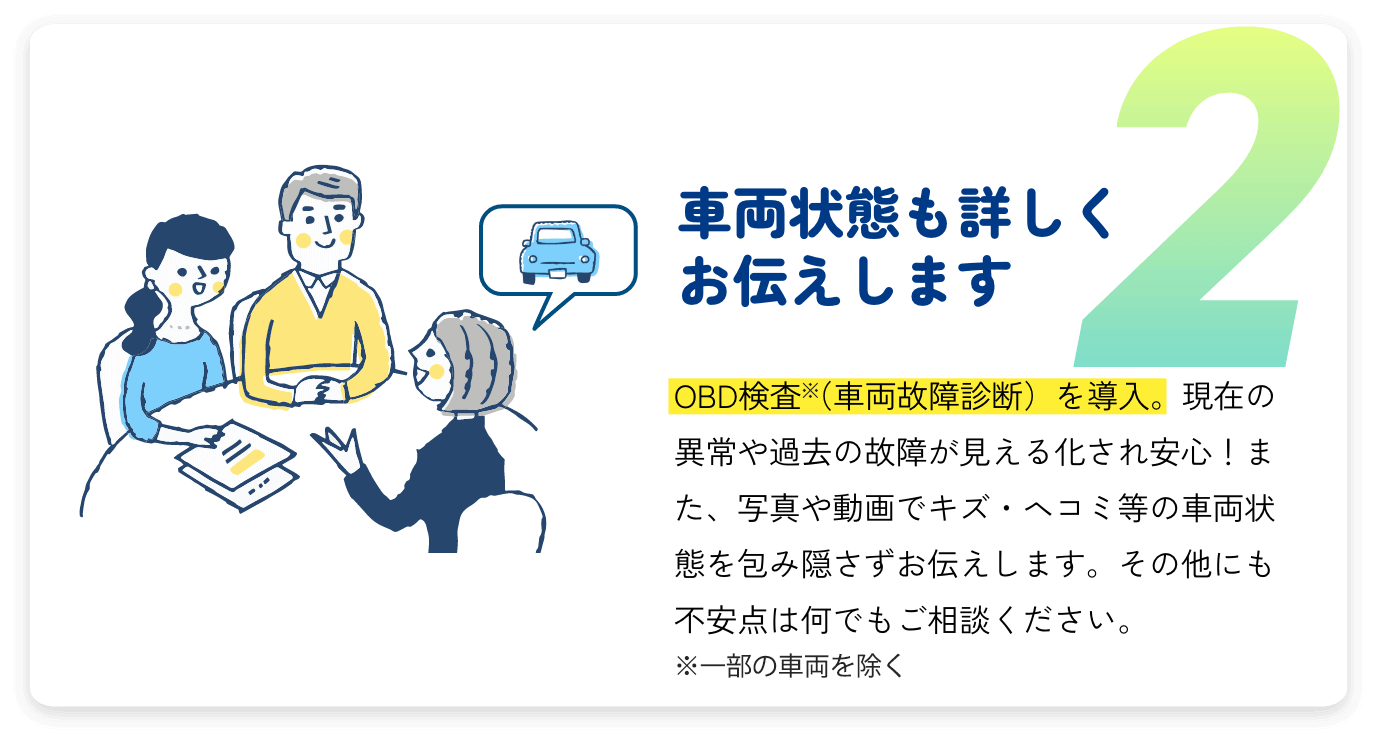 車両状態も詳しくお伝えします